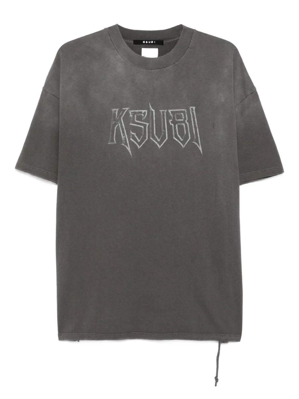 Ksubi Logo-lettering T-shirt In Gray