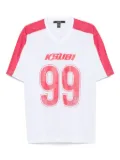 Ksubi Stinger Moto Boyfriend 99-number ribbed jersey top - White