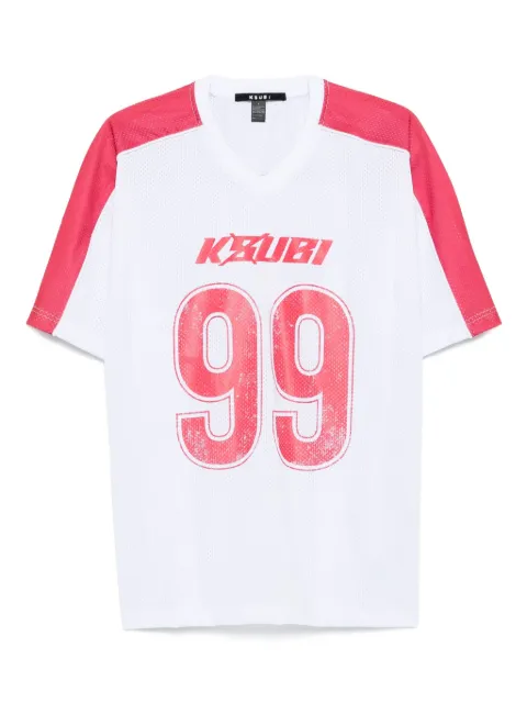 Ksubi Stinger Moto Boyfriend 99-number ribbed jersey top