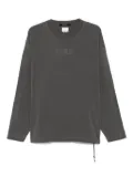 Ksubi long-sleeve embroidered-logo T-shirt - Grey