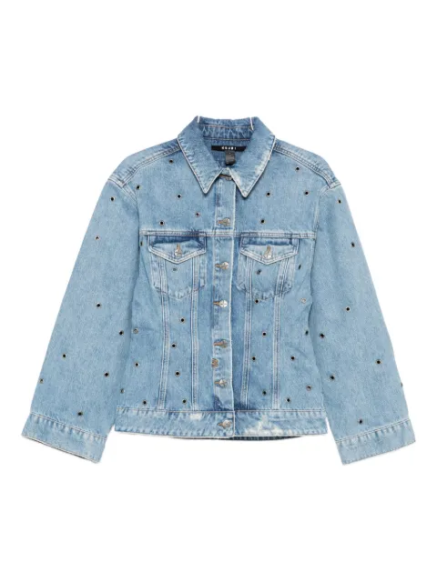 Ksubi Chroma cinched eyelet-embellished denim jacket