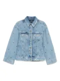Ksubi Chroma cinched eyelet-embellished denim jacket - Blue