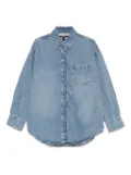 Ksubi Oversized Ls Krystal Komet long-sleeve denim shirt - Blue