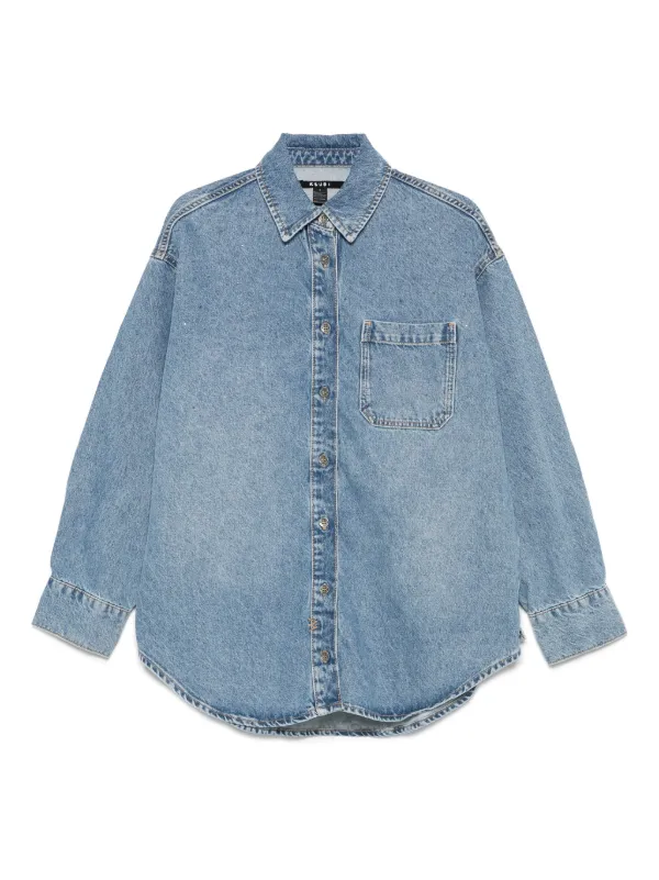 Ksubi Oversized Ls Krystal Komet long-sleeve Denim Shirt