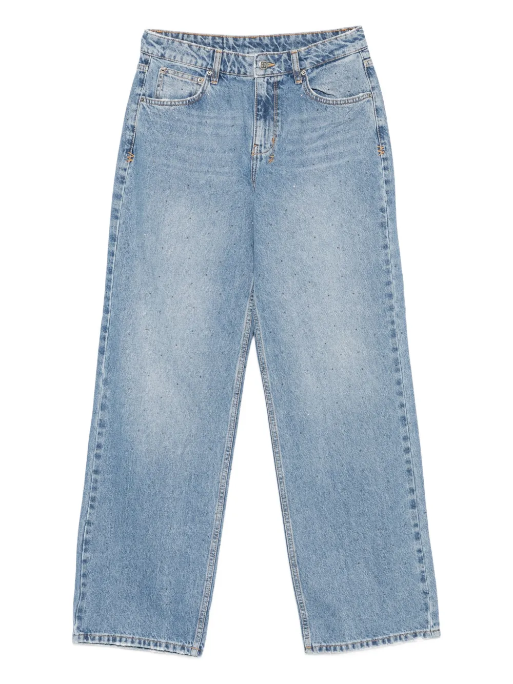 Ksubi rhinestone-embellished jeans Blauw
