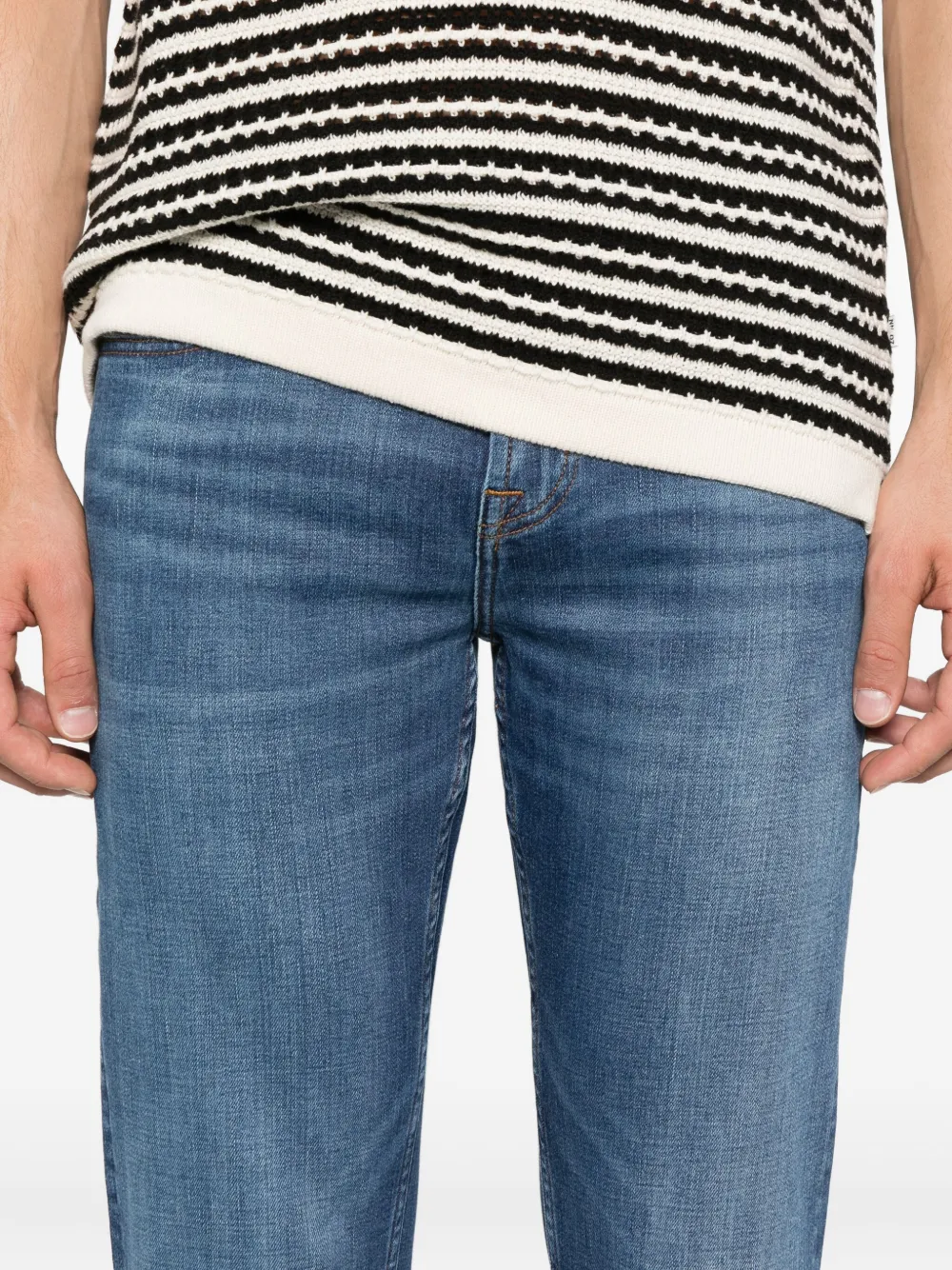 7 For All Mankind Jeans met effect Blauw