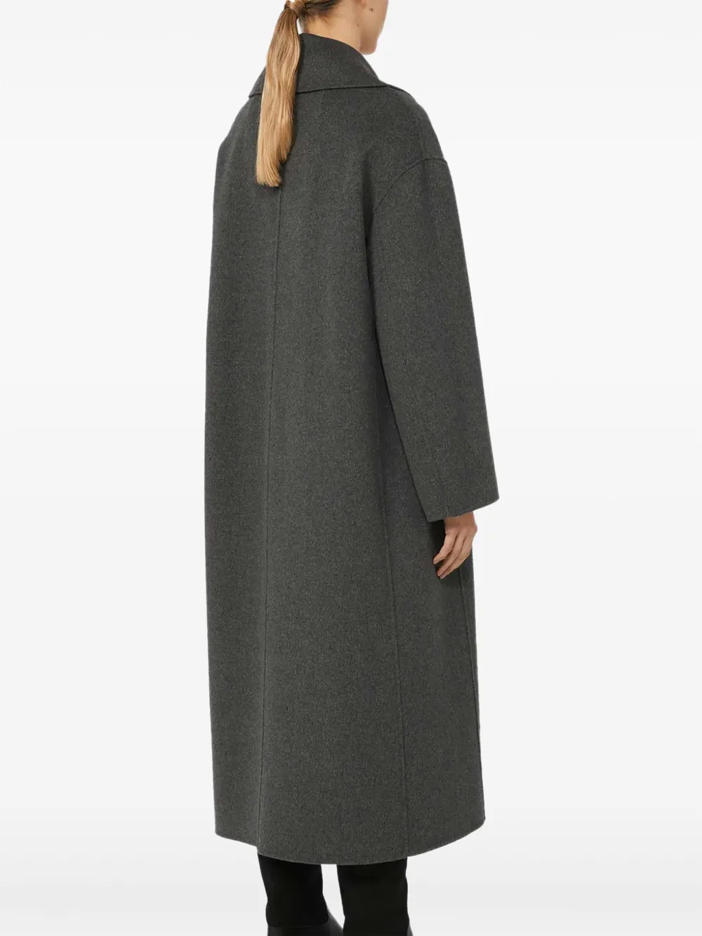 'S Max Mara Mantel met dubbele rij knopen en klepzakken Grijs