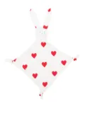 Petit Bateau rabbit heart comforter - White