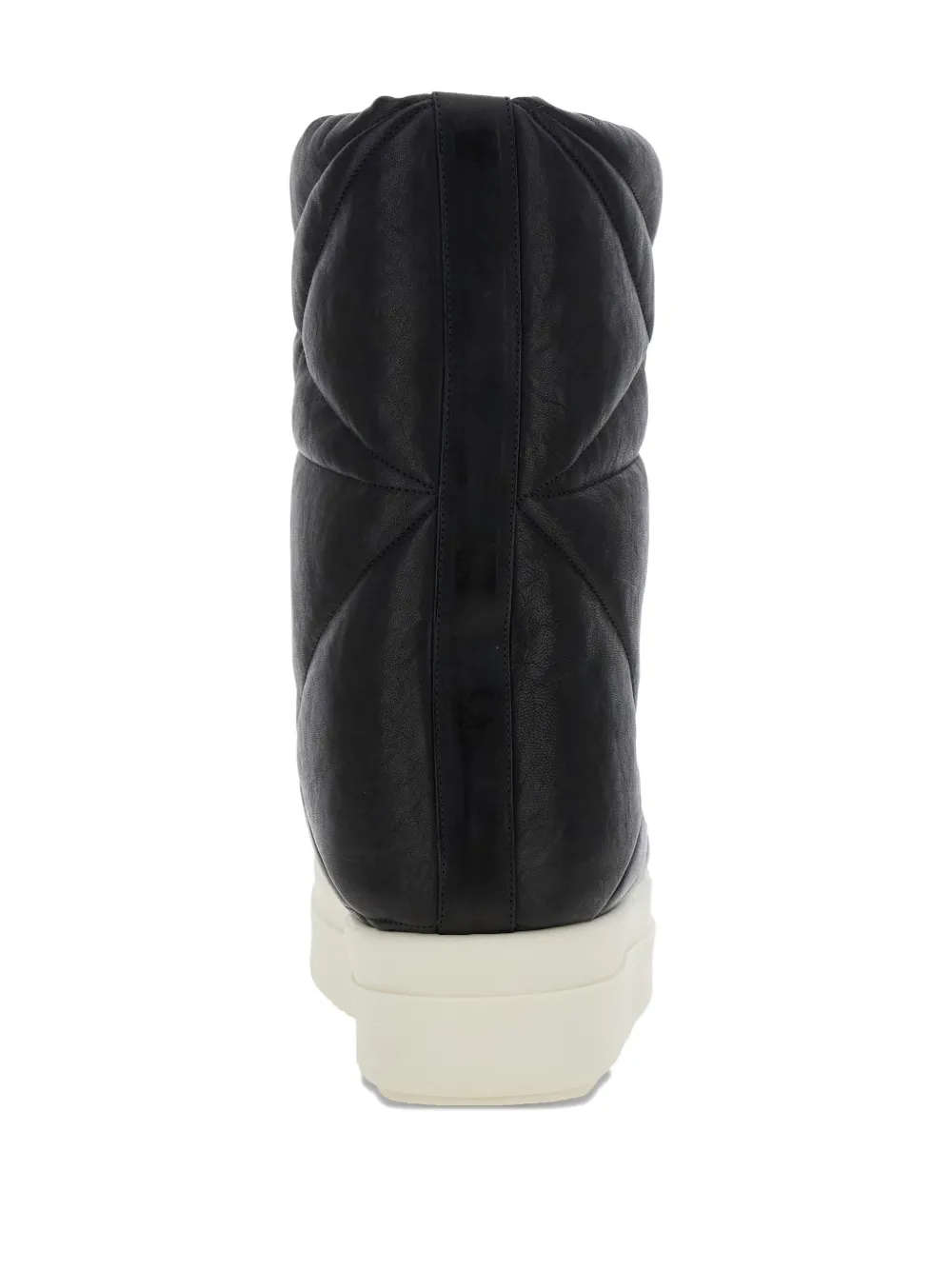 Rick Owens quilted leather boots Black