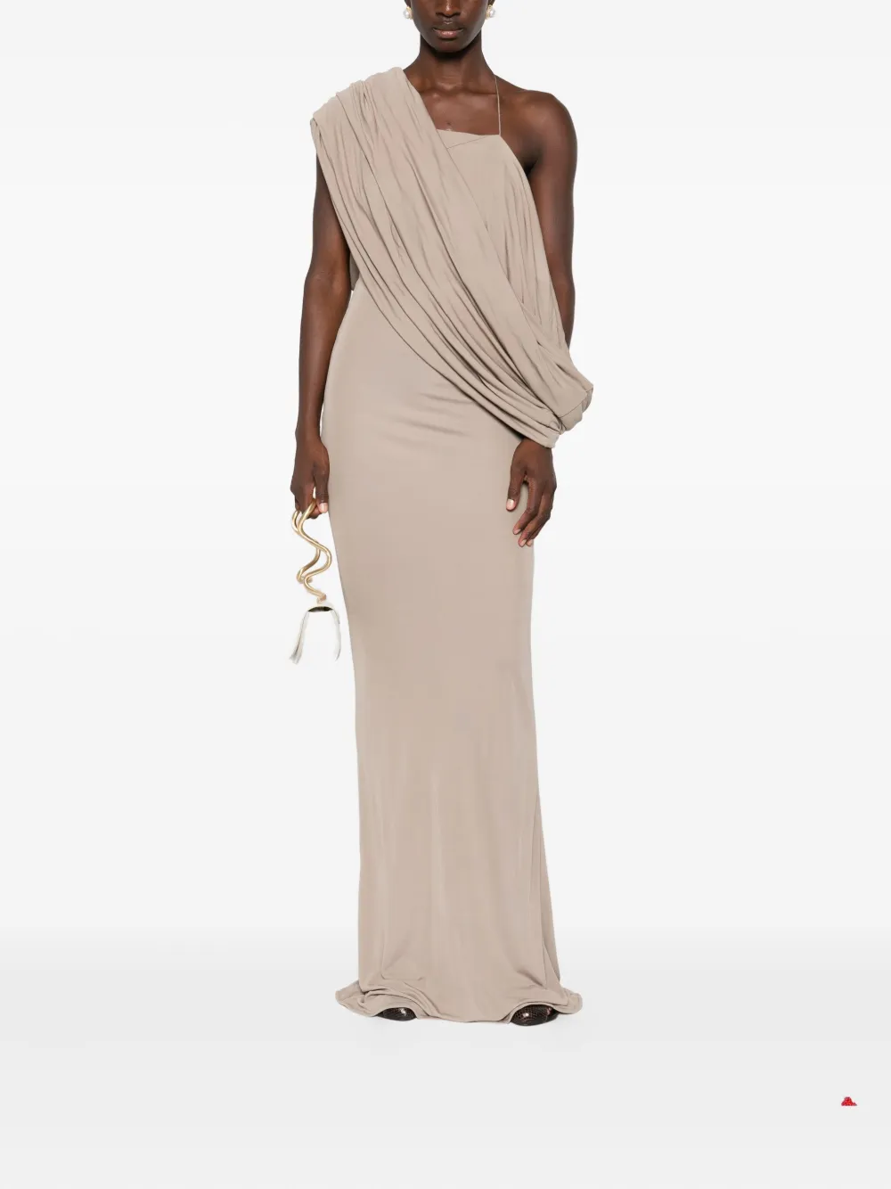 Christopher Esber Gedrapeerde jurk Beige