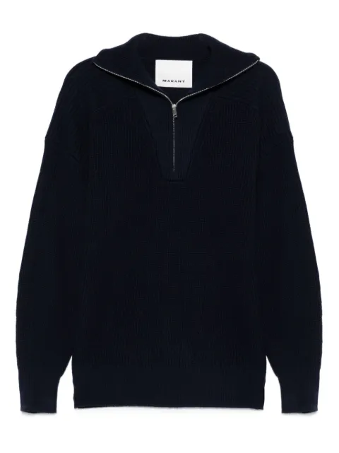 MARANT half-zip ribbed jumper