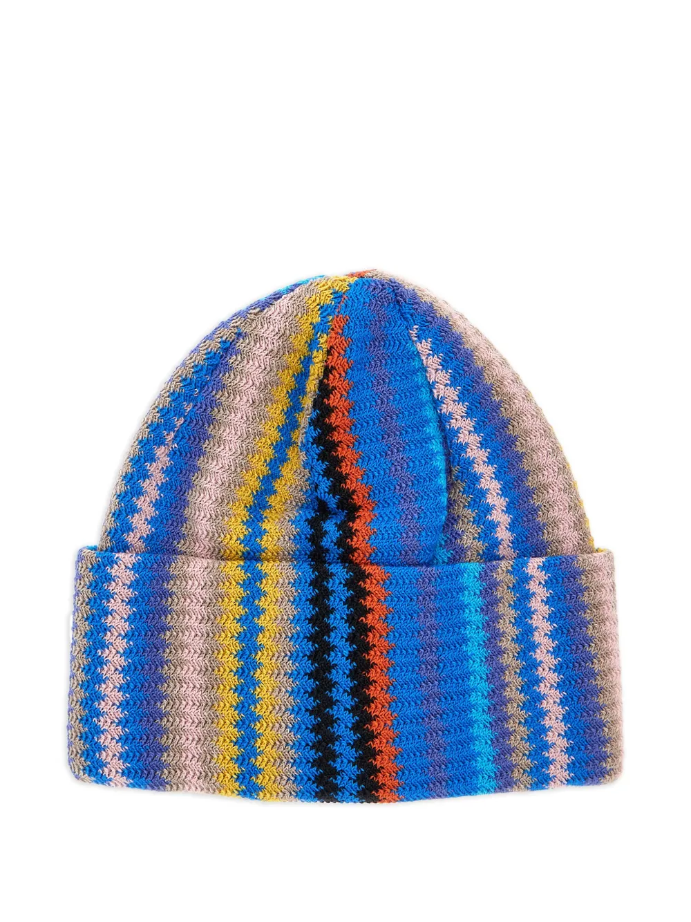 striped knit beanie