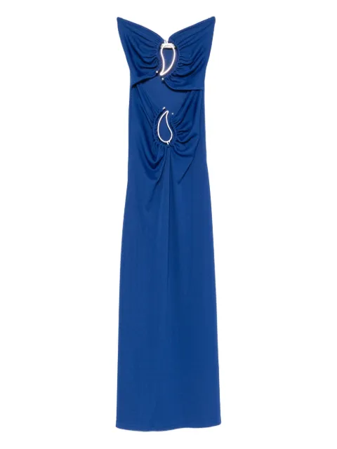 Christopher Esber Vestido longo com detalhe de argola