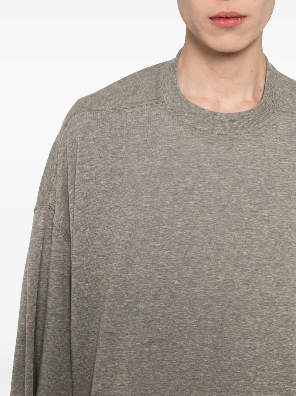 Rick Owens DRKSHDW Tommy T-shirt Grijs