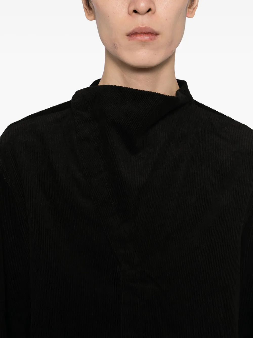 Rick Owens Island overhemd Zwart