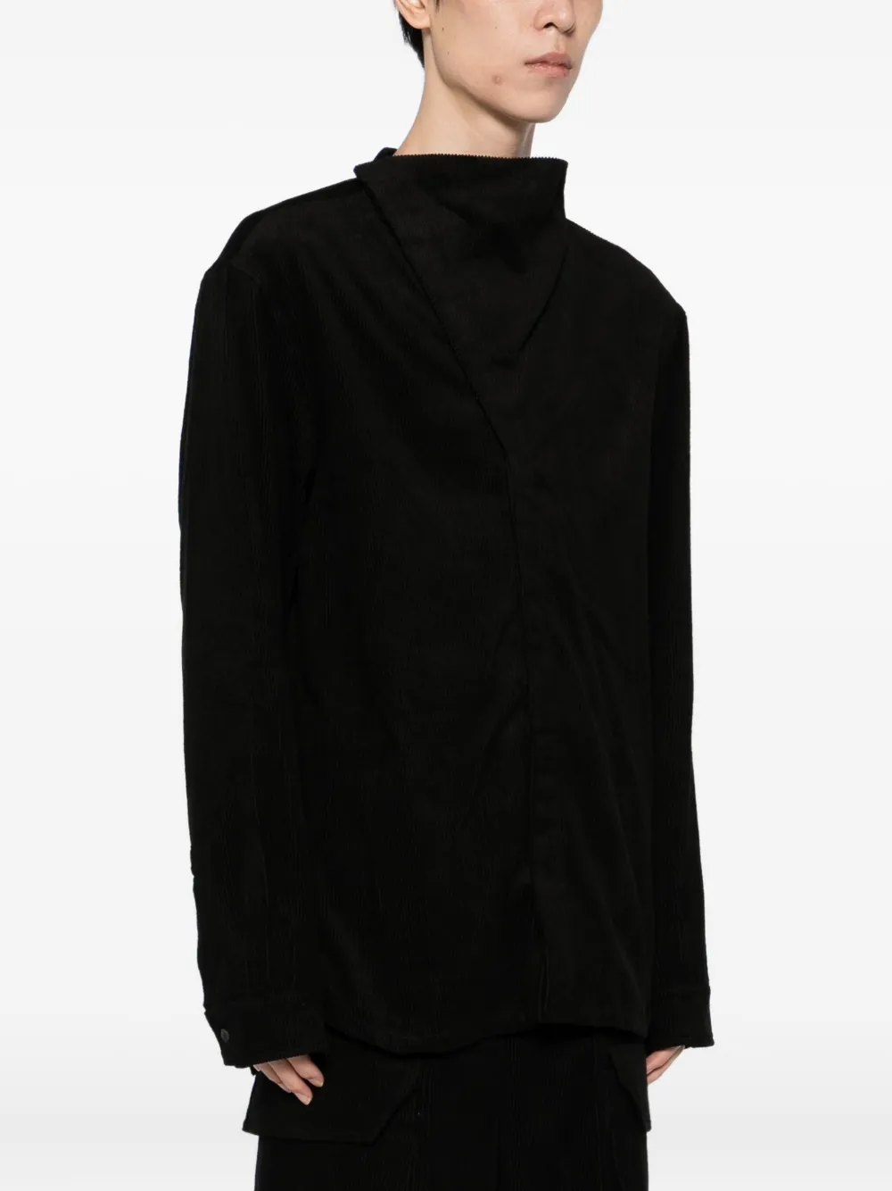 Rick Owens Island overhemd Zwart