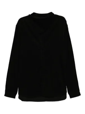 Julius ドレープ Tシャツ | ブラック | FARFETCH JP