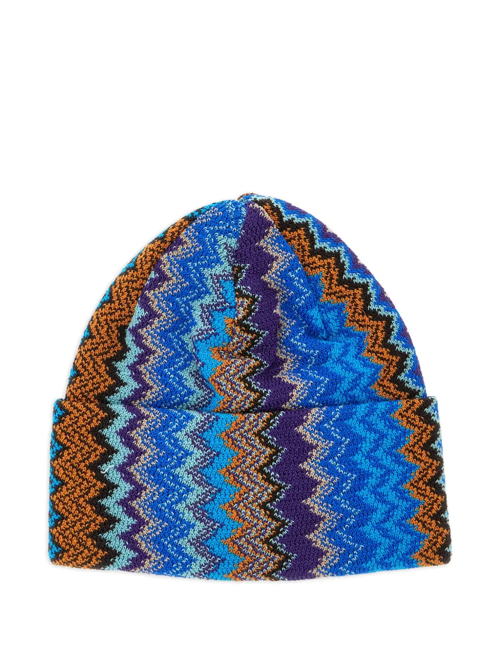 Missoni Gebreide muts met zigzagpatroon Blauw