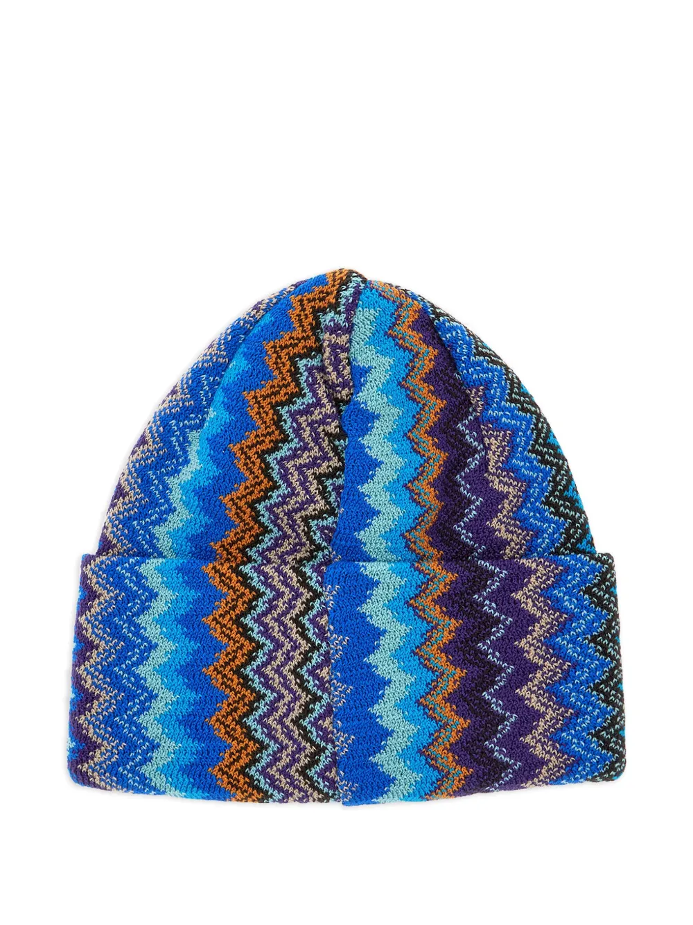 zigzag knit beanie