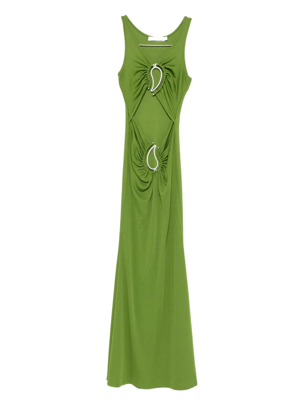 Christopher Esber Cut-out Ring-detail Maxi Dress In Green
