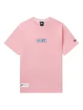 NEW ERA CAP box-logo printed T-shirt - Pink