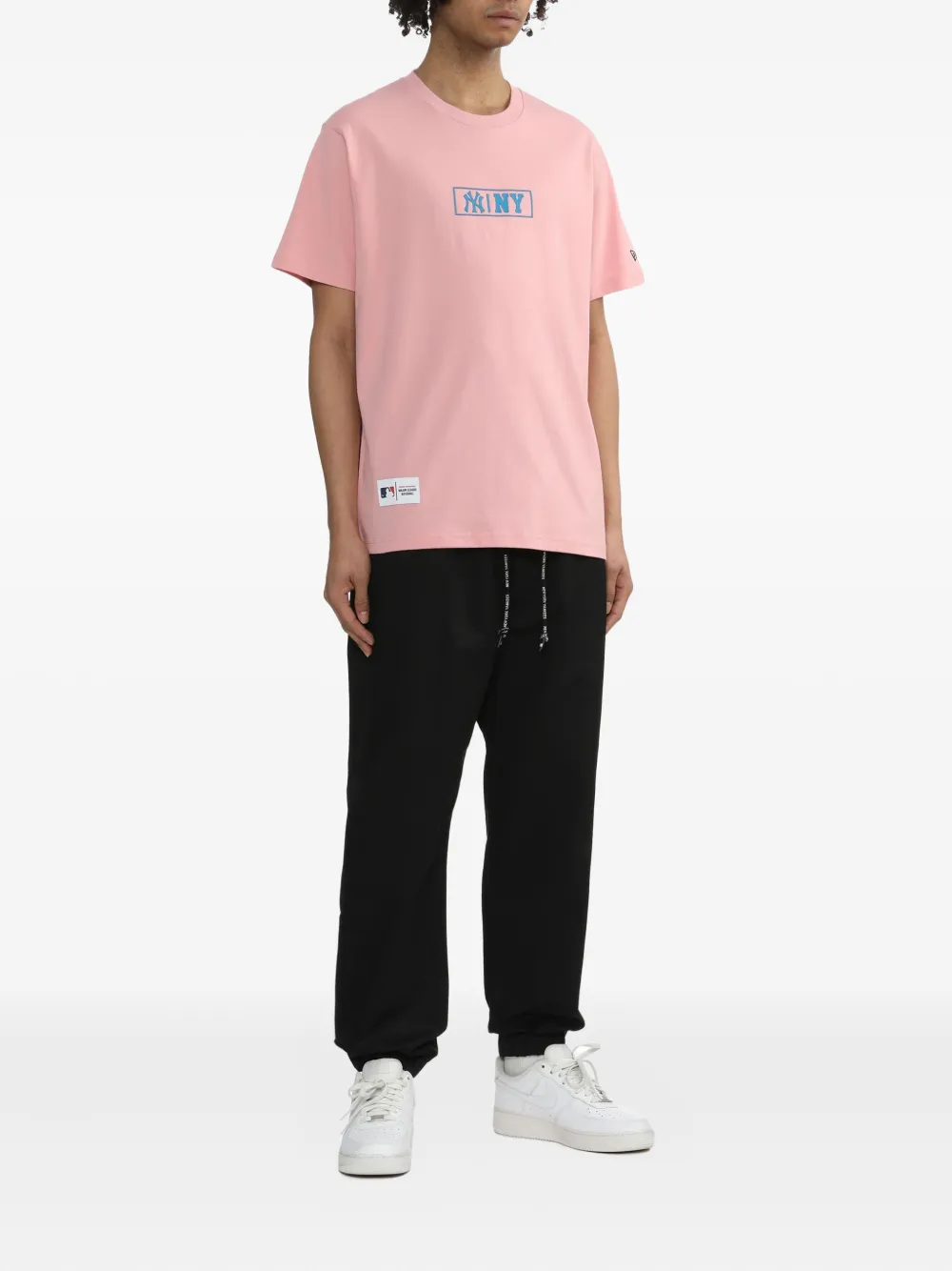 NEW ERA CAP box-logo printed T-shirt - Roze