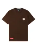 NEW ERA CAP pocket-detail T-shirt - Brown
