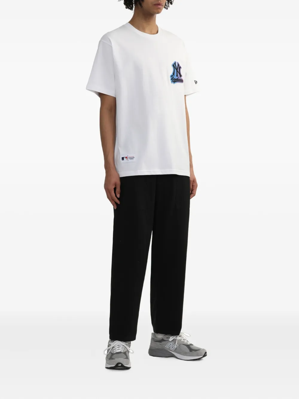 NEW ERA CAP embre-logo printed T-shirt - Wit