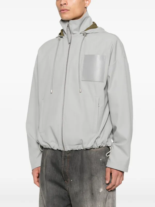 LOEWE Hooded Cotton Jacket | Grey | FARFETCH