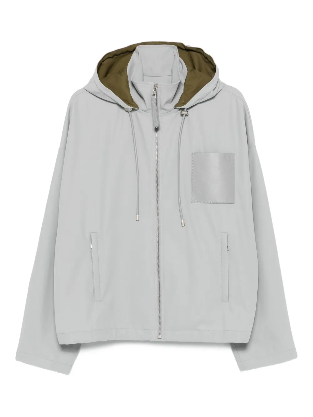 LOEWE hooded cotton jacket | Grey | Image 1