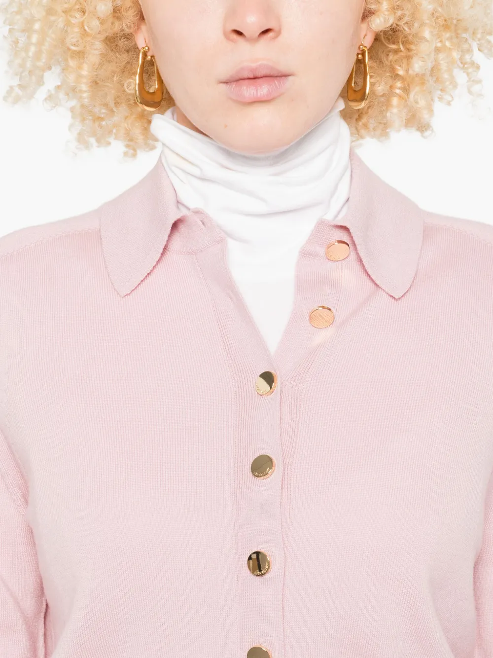 Sportmax Vest met knoopsluiting Roze