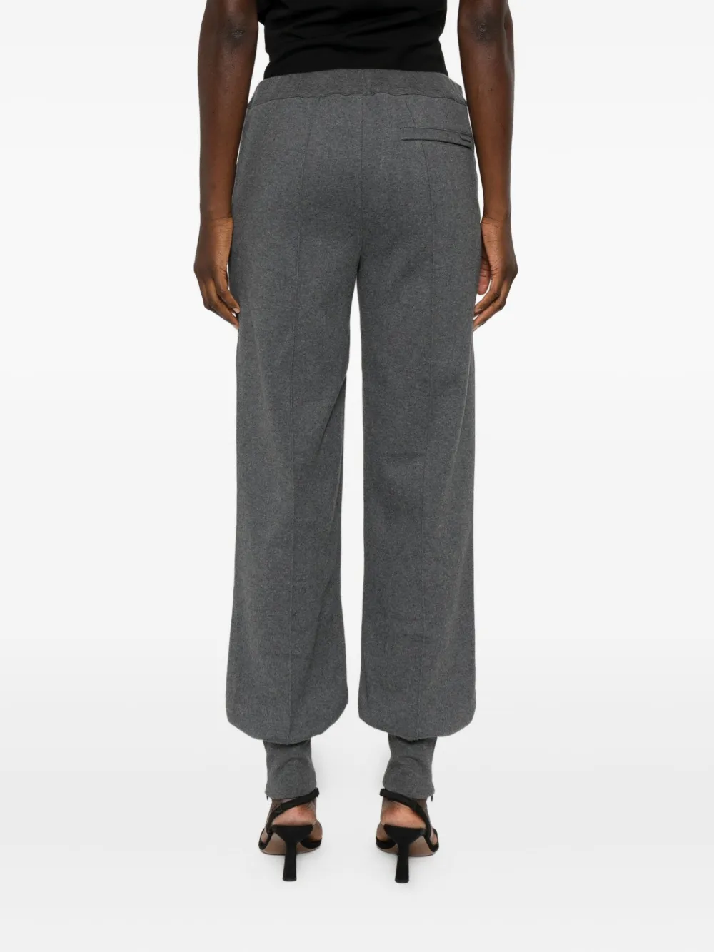 TOM FORD Broek met trekkoord en manchetten Grijs