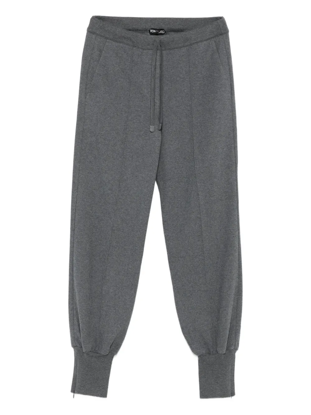 TOM FORD cuffed drawstring trousers Grijs
