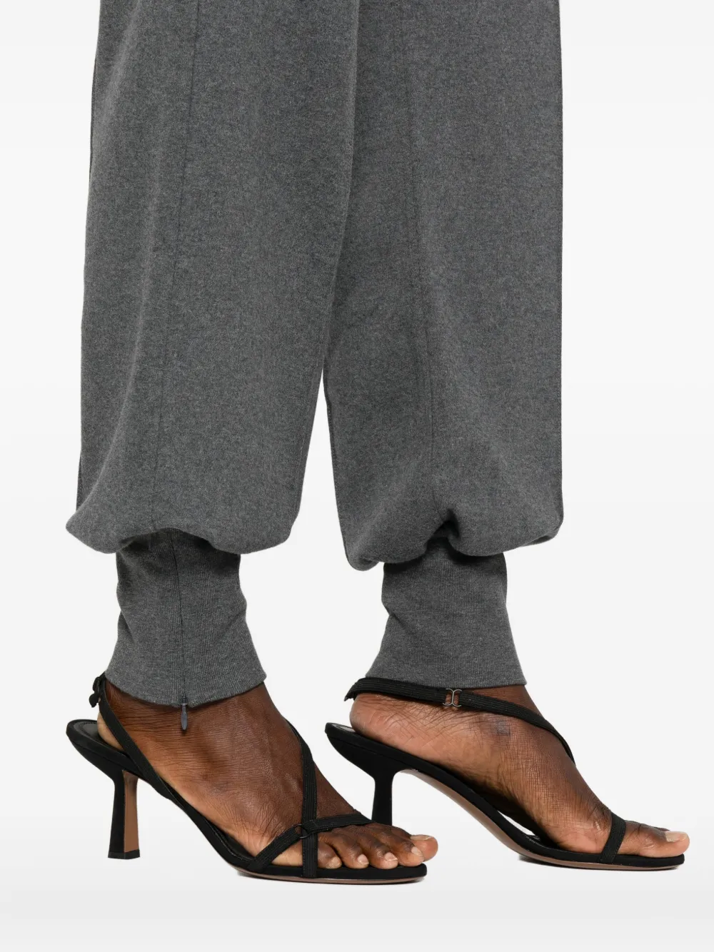 TOM FORD Broek met trekkoord en manchetten Grijs