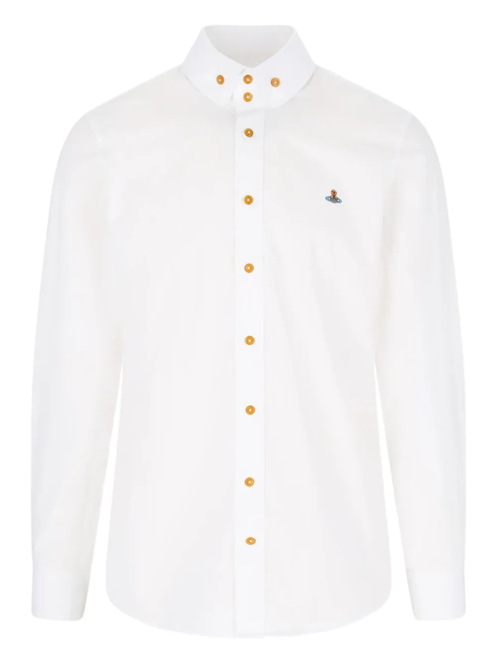 Krall orb-embellished button-fastening shirt
