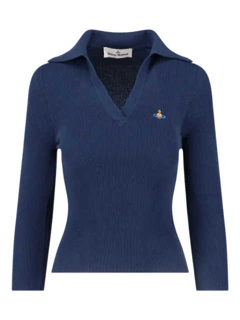Vivienne Westwood orb-embellished ribbed sweater