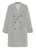 Tagliatore double-breasted patch-pocket coat - Grey