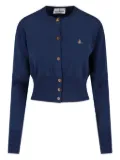 Vivienne Westwood Orb-embellished buttoned cardigan - Blue