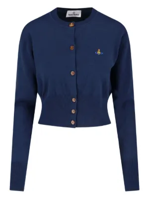 Tシャツ・カットソー Vivienne Westwood Cropped Ribbed Cardigan With Multicolor Vivienne Westwood Cropped Ribbed Cardigan With Multicolor