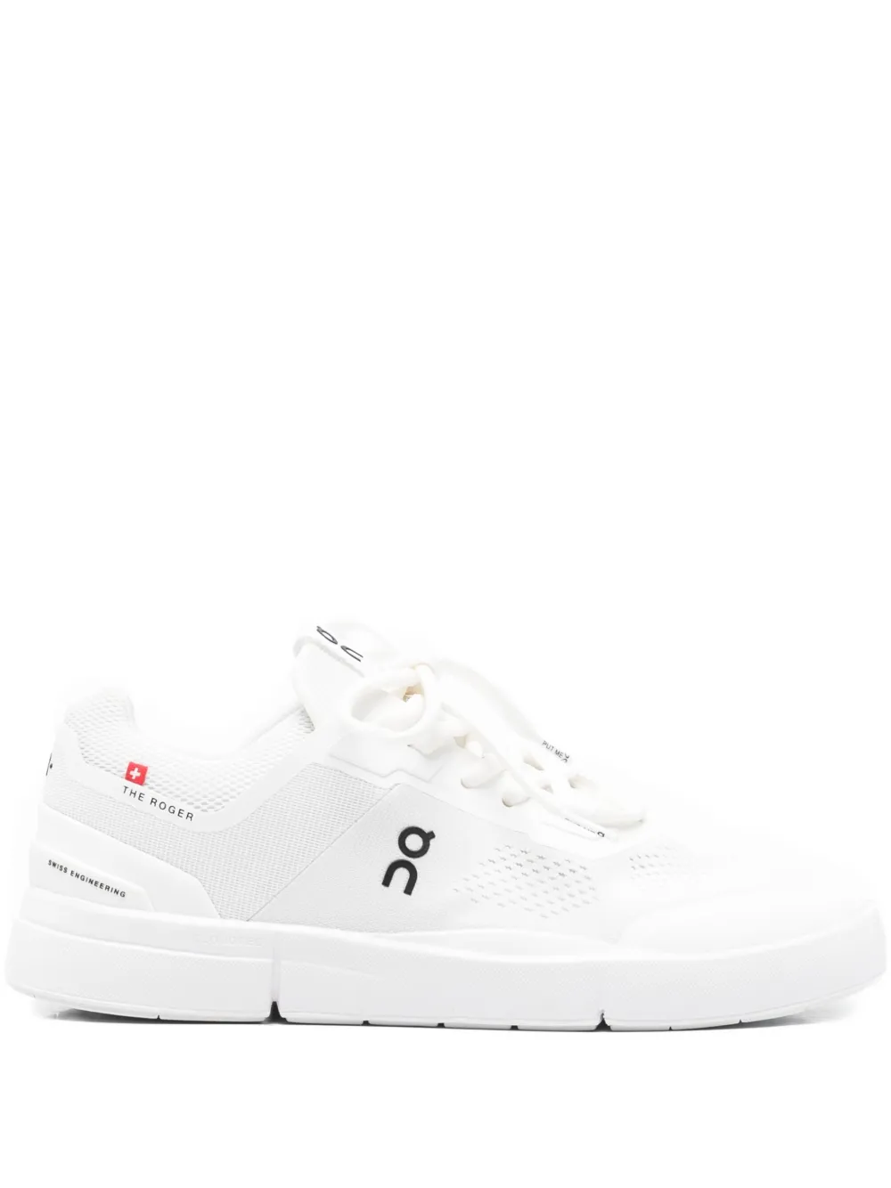 On Running The Roger Spin lace-up mesh sneakers White