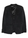 Reveres 1949 lurex-detail single-breasted blazer - Black