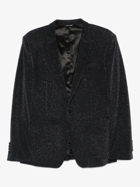 Reveres 1949 lurex-detail single-breasted blazer