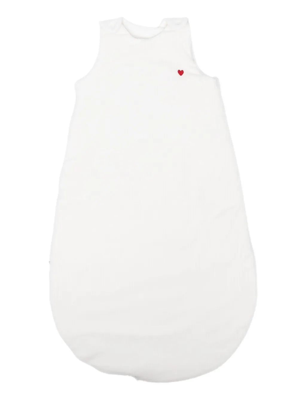Petit Bateau heart-embellished sleep bag | White | Image 1