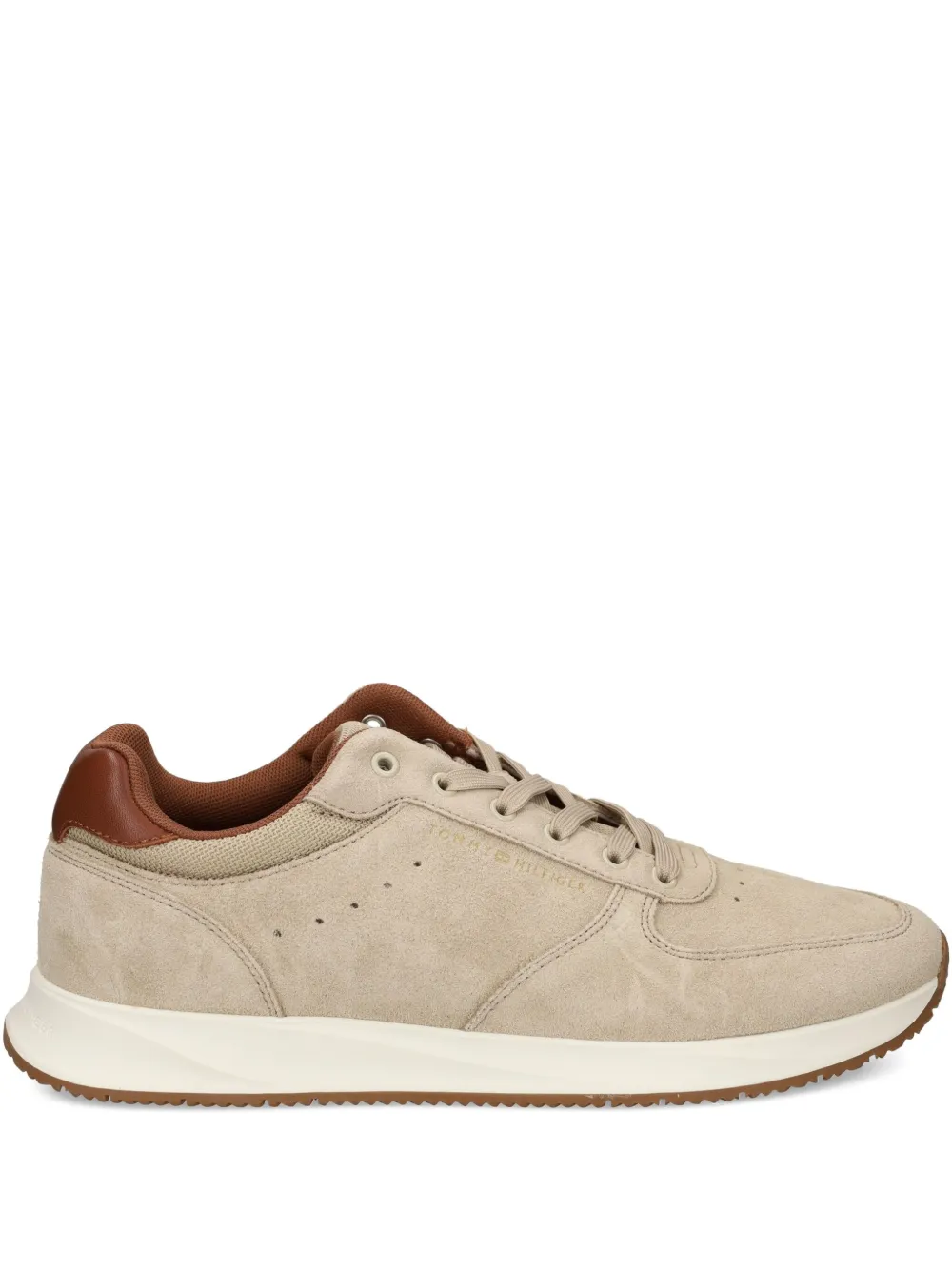 Tommy Hilfiger suede-leather sneakers Neutrals