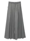 THE ANDAMANE pinstripe pleated trousers - Grey