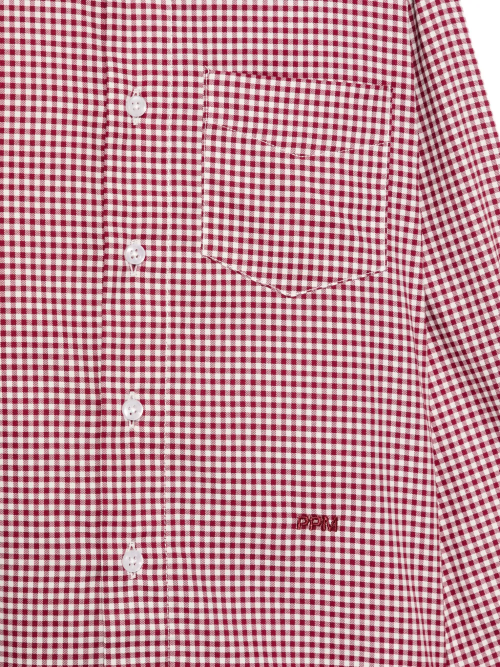 Paolo Pecora Kids Shirt met gingham ruit Rood