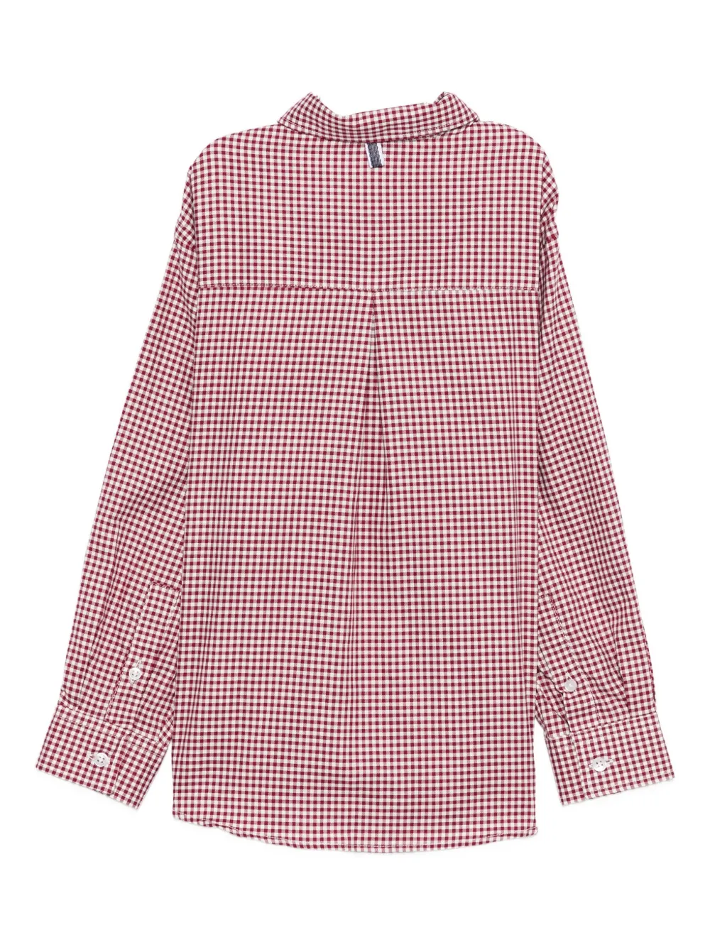 Paolo Pecora Kids Shirt met gingham ruit Rood