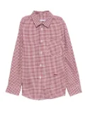 Paolo Pecora Kids gingham-check shirt - Red