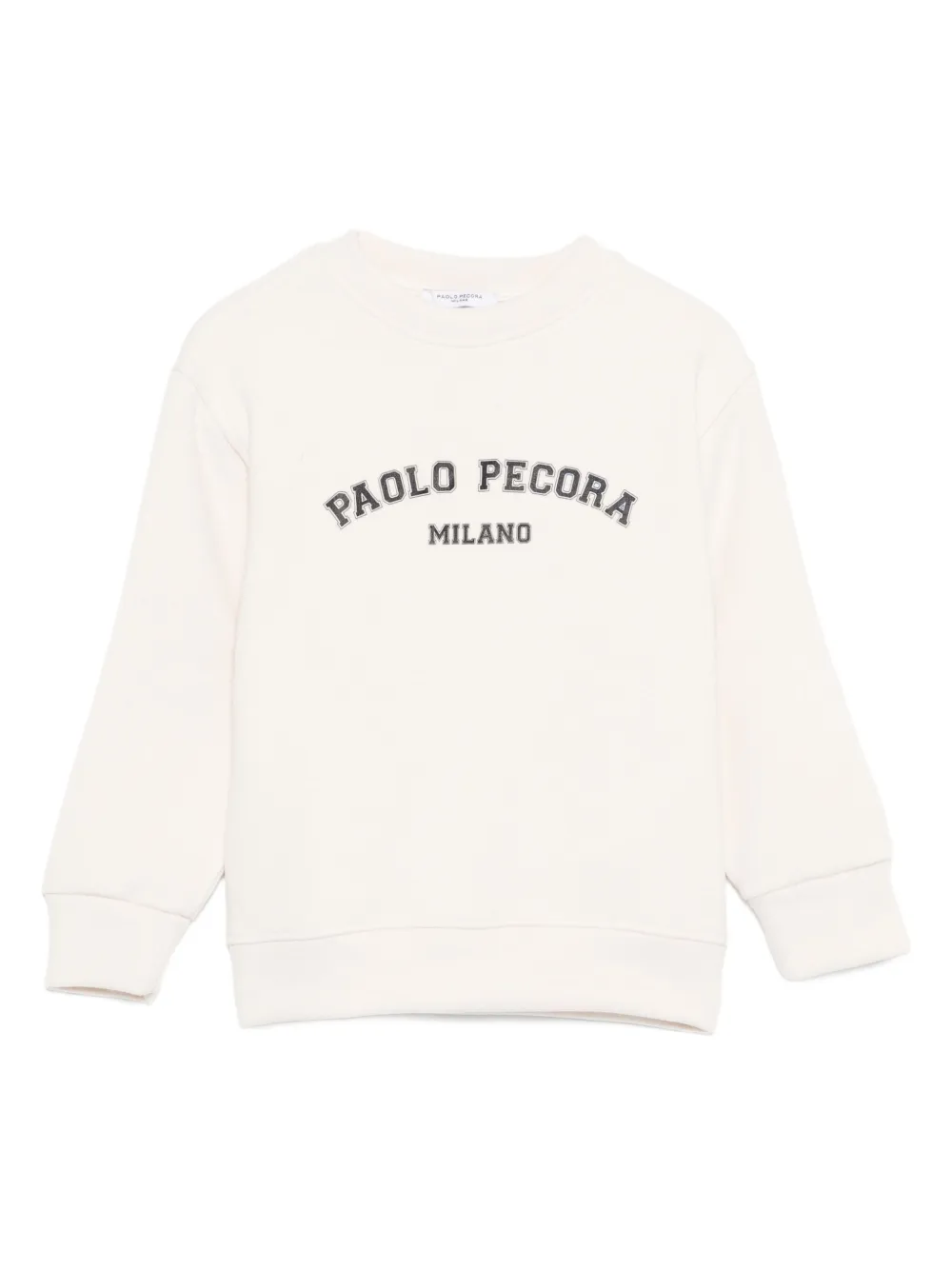 Paolo Pecora Kids Sweater met logo Beige