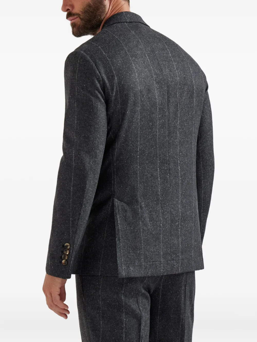 Brunello Cucinelli pinstripe blazer Grijs